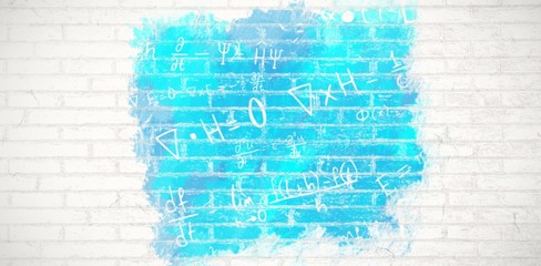 Composite image of digital composite image of algebraic formulas
