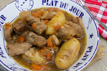 fricassée de porc