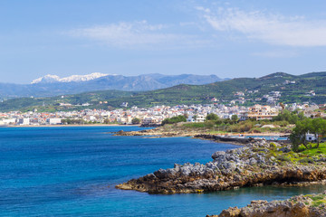 Fototapeta na wymiar Landscape of Kissamos town on Crete - Greece