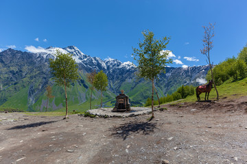 Sights of Georgia and military Georgian road