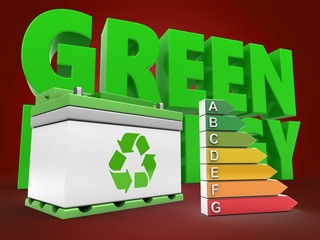 3d car battery with energy