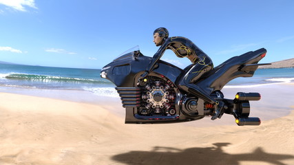 Obraz premium スーパーウーマンライダー