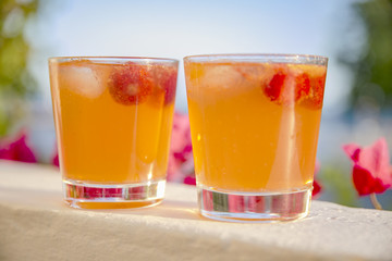 Drinks in the night. Shot in Portugal