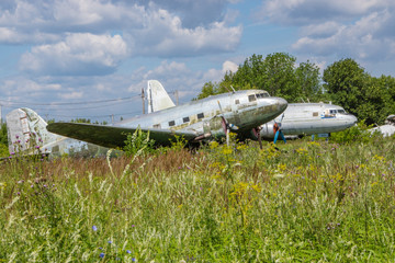 Оld fighter aircraft