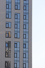 Windows of a multi-storey building
