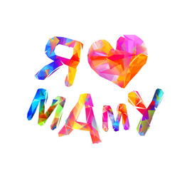 I love mom (russian language).