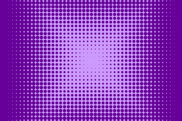Fototapeta premium Halftone pattern. Comic background. Dotted retro backdrop with circles, dots. Vector illustration. Purple