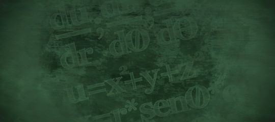 Composite image of graphic image of equations