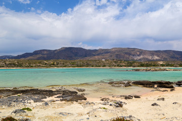 Elafonissi beach on Crete, Greece