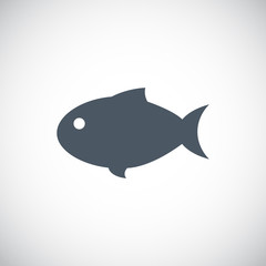 Fish icon vector isolated