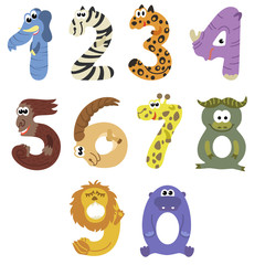Numbers like african animals