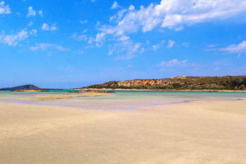 Beautiful Falassarna beach on Crete, Greece