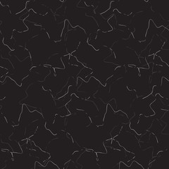 Marble delicate stone black vector seamless texture. Artificial stone grey dark background.