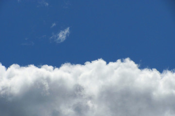 Background with white cloud