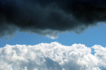 Background with white cloud
