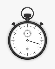 Classic Analog Stopwatch Detailed Vector