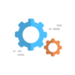 Cogwheel Icon Technical Servie Support Technology Concept Vector Illustration