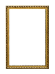 Golden frame for paintings, mirrors or photos