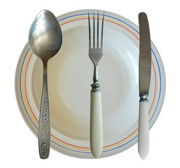 Cutlery Tableware Elements Isolated