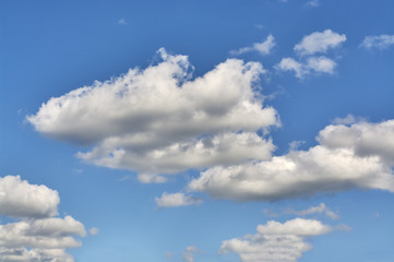 Clouds in the blue sky