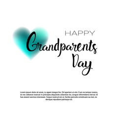 Happy Grandparents Day Greeting Card Banner With Copy Space Vector Illustration
