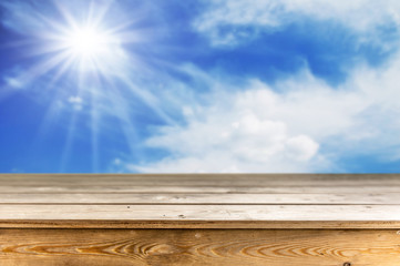 Wooden table background