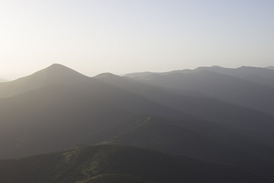 Sunrise in the mountians