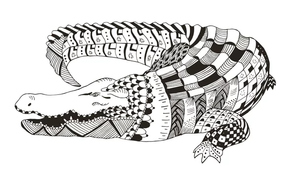 Crocodile zentangle stylized, vector, illustration, pattern, freehand pencil, hand drawn. Anti stress coloring books for kids and adults. Stock Vector | Adobe Stock Crocodile zentangle stylized, vector, illustration, pattern, freehand pencil, hand drawn. Anti stress coloring books for kids and adults. Stock Vector | Adobe Stock
