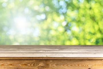 Wooden table background
