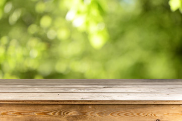 Wooden table background