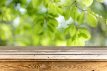 Wooden table background