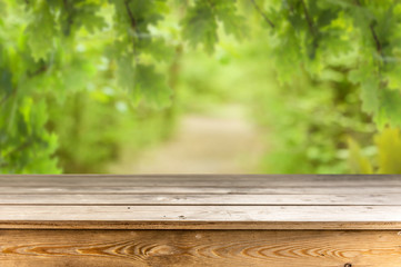 Wooden table background