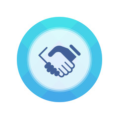  Paper Flat Cirlce Button