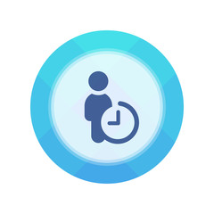  Paper Flat Cirlce Button