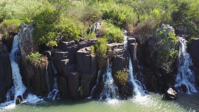 Waterfalls at the Albert Falls Game Reserve in the KwaZulu-Natal province of South Africa
