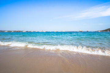 Fototapeta na wymiar Spiaggia del Grande Pevero, Sardinia, Italy