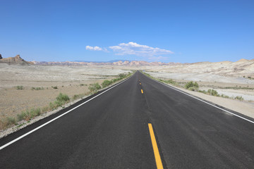 Road to Moab in Utah. USA