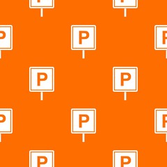 Parking sign pattern seamless