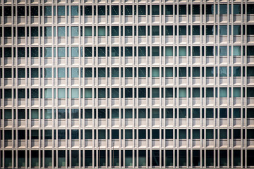 Office building windows in Tokyo Japan