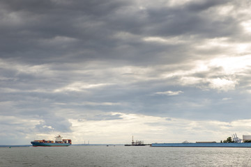 Naklejka premium canvey island seascape