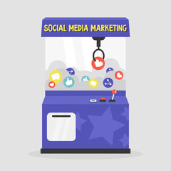 Social media marketing conceptual illustration