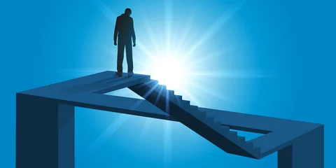 optische täuschung - unendlich - unmöglich - problem - treppe - labyrinth - rätsel © pict rider