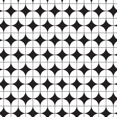 Seamless geometric leaf style pattern
