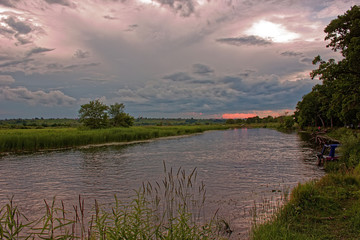Beautiful July sunset.