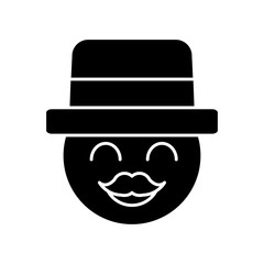 man wearing hat icon