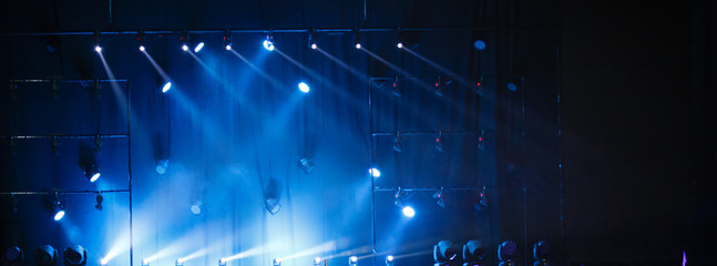 Background. Light from the scene during the concert