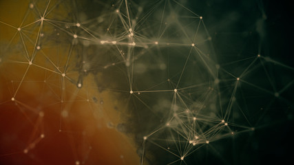 Composition based on Plexus. Use different methods of overlaying (mixing). Animation through transparency of different color variants from this collection will create amazing new compositions.