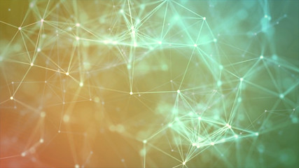 Composition based on Plexus. Use different methods of overlaying (mixing). Animation through transparency of different color variants from this collection will create amazing new compositions.