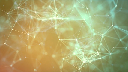 Composition based on Plexus. Use different methods of overlaying (mixing). Animation through transparency of different color variants from this collection will create amazing new compositions.