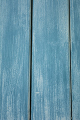 Blue-wash wood panel portrait